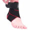 Teylam Sprunggelenkbandage, Einstellbares bandage fußgelenk, Flexible Knöchelbandage, Ultra Dünn Fußbandage, Laufen Fussball, Rechte und Linke Fußgelenk (Rot 1 Stück)