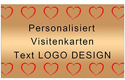 Personalisiert Visitenkarten Erstellen Personalisierte für Kleine Unternehmen mit Logo Name Adresse Beidseitig Bedruckt