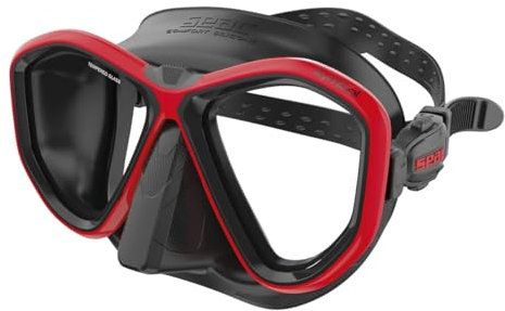 SEAC Symbol, Made in Italy diving mask with two lenses and 3D buckle