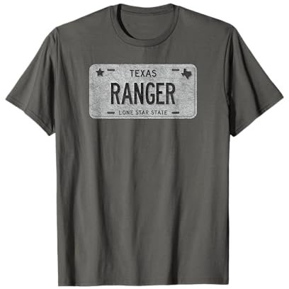 Texas Nummernschild Geschenk Ranger T-Shirt