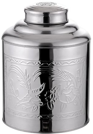 Healeved Luftdichte Keksdose aus Edelstahl mit Deckel, für Tee, Kaffee, Kekse, Tee, und Kaffee, Keksdosen und Gläser