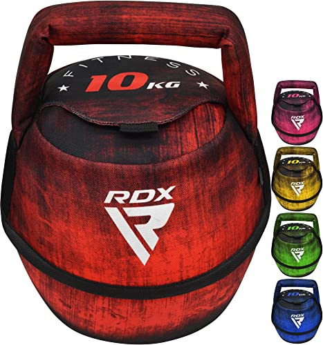 RDX Kettlebell Weights Sandbag with Handle, Fitness Strength Training Weight Lifting Bodybuilding Cardio Workout, Swings Squats Snatch Deadlift Thruster, Available In 4 6 8 10 KG, Home Gym Men Women