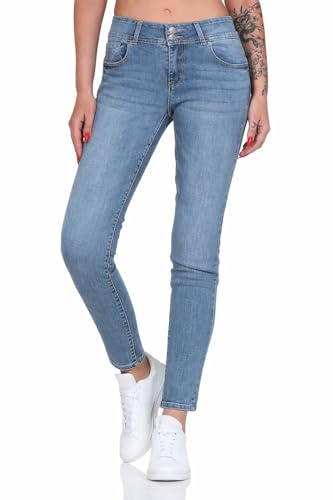Hailys Damen Jeans Li44ana Skinny Stretchhose mit schmalem Bein VF-PO2209037 Mblue XXL