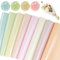 Coicok 160 Feuilles Papier de Soie, 21x30cm Papier D'emballage Cadeau, Papier de Soie Coloré pour Papier Cadeau Couleur pour Mariage, Fleurs en Papier, Pompon, Artisanat Bricolage (8 Couleurs)