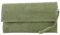modamoda de T151 Damen Wildleder Rauleder Clutch Umhängetasche Abendtasche handmade in Italy, Farbe:Graugrün