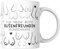 Personalisierte Busenfreundin Tasse Kaffeetasse mit eigenen Namen oder Wunschnamen | Für die beste Freundin - BFF - Muttertag Geschenk - liebste Freundin - mit Namen - 330ml - Weiß
