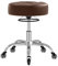 Rollhocker，Hocker höhenverstellbar mit ringheber，Dicker Schaumstoff für weichen Komfort，Stuhl mit rollen 360°，Arbeitshocker bis 180 kg belastbar， Drehhocker für Salon Spa und Haushalt(Braun)