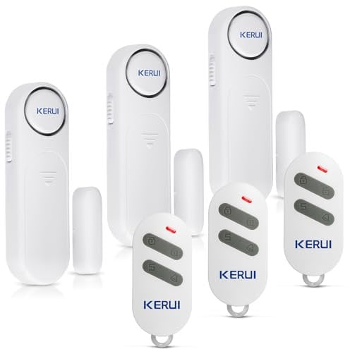 Fensteralarm,Türalarm mit 3 Fernbedienungen, Drahtloses Home Security Alarmanlage Magnetsensor 120dB 3 Modi Fensterkontakt Sensor Alarm für Einbruchschutz Anti-Diebstahl