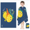 Winwild Mikrofaser Strandtuch Kinder 130 x 80 cm | Ultraleicht & Schnelltrocknend | Flug-Dinosaurier Badetuch mit Tasche,Druckknopf Stranddecke Pool Reisen Schwimmen Duschtuch Handtücher
