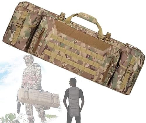 ANSNOW Gewehrkoffer Taktische Waffentasche Carbine Airsoft Shooting Carry Umhängetaschen Gewehrtaschen Für Zielfernrohrgewehre Gewehrrucksack Taktische Doppelwaffenkoffer Für Gewehre/a