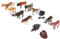 WOONEKY Set Di Modelli Di Animali in Miniatura Realistici 12 Pezzi Figure Di Animali Selvatici Africani Vividi Modelli Di Animali Selvatici Simulati