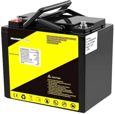 WILLQ LiFePO4 Battery 12 Volts Lithium Battery 12V 50Ah 60Ah 90Ah Lithium Iron Phosphate Battery with BMS 12.8 V Rechargeable RV Camping Golf Cart Batteries,no charger,12V60Ah
