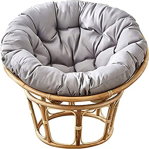 Hängesessel für den Außenbereich, 130 x 130 cm, rund, wasserfest, sonnenbeständig, waschbar, ideal für den Gartenbalkon, Ersatz für Egg Chair/S-Sessel