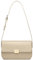 David Jones - Kleine Umhängetasche Damen - Schultertasche Feste PU-Leder - Handtasche mit Klappe - Tasche für Stadt Abend Shopping Telefon - Modisch Elegant Crossbody Bag - Beige