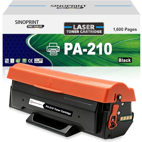 SINOPRINT PA-210 Tonerkartusche Kompatible Pantum PA-210 Toner PA210 PA 210 | für P2502W P2500W P2508W M6500NW M6500W M6550NW M6558NW M6508NW M6600FDW M6608FDW (1 Schwarz, 1.600 Seiten )