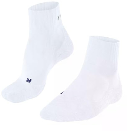 FALKE Herren Wandersocken TK2 Explore Cool Short M Sso Lyocell Funktionsmaterial antiblasen dick 1 Paar, Weiß White 2000, 42-43
