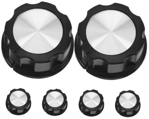 OUNONA 6pcs Digital Temperature Controller Knobs for Rangemaster Cooker Pressure Cooker Switch Dial Electric Roaster Replacement Parts