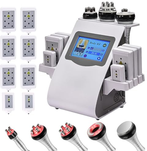 lipocavitation radiofrequence 6 en 1 à radiofréquence 40 K - Appareil de massage pour le visage et le corps