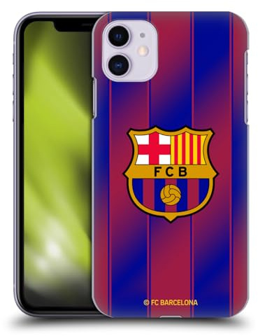 Head Case Designs Offizielle FC Barcelona Home 2025/26 Wappen-Set Harte Rueckseiten Handyhülle kompatibel mit Apple iPhone 11