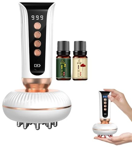 Firmyera Leg Massager, Firmyera Beinmassagegerät, 20 Geschwindigkeitsstufen, Wiederaufladbares Körper Massagegerät mit EMS & Heizung und Vibration, Anti-Cellulite Handmassagegerät für Beine, Arme