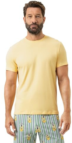 Mey Nachtwäsche Serie Relax Herren Homewear Shirts Lemon Twist (M)