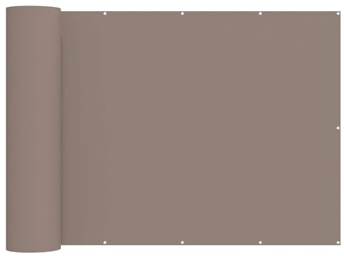 vidaXL Balkon Sichtschutz 150 x 200 cm Stoff mit PU-Beschichtung Taupe