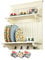 Elegant Brands Aston Kitchen Plate Rack Wall Mounted Wooden Buttermilk, Contemporary Design