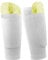 Dokpav Soccer Shin Guard Socken mit Tasche Ärme, Fußball Ausrüstung mit Taschen Kompressionswade Ärm-（Keine Kunststoff-Platten）- (Kind-weiß)