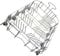 CESTO INFERIORE LAVASTOVIGLIE ORIGINALE ARISTON ADL456 ADG 190 ADP451 IX INDESIT