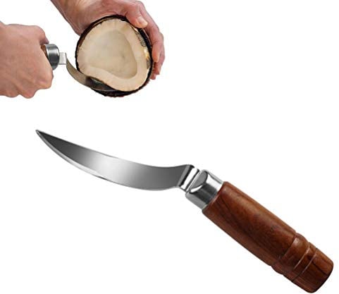 Weesey Stainless Steel Coconut Opener Knife Shell Opener Fruit Vegetable Meat Extractor Kitchen Tools