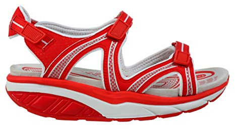 MBT Lila 6 Sport Sandal W Sandalias con Punta Abierta, Mujer, Rojo (Mbt Red 1391L), 37 EU (4 UK)