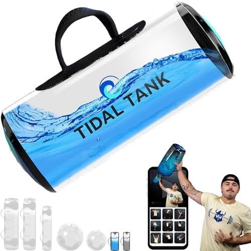 Tidal Tank – Original Aqua Bag Kettlebell für Krafttraining mit Wassergewichtstraining | Ultimatives Rumpf- und Gleichgewichtstraining | Tragbare Trainings-Fitnessgeräte | Bis zu 3kg