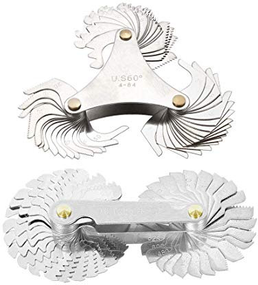 Pitch Gewindeschneider, 51 Stück, Amerika, SAE, Typ 58, metrisch, 60°, Whitworth 55°