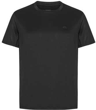 Herren Classic T-Shirt aus recyceltem Polyester (Schwarz, Small)