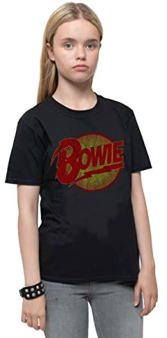 David Bowie 'Diamond Dogs Logo' (Black) Kids T-Shirt (5-6 years)