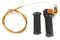 Madlife Garage 22mm Soft Rubber Hand Grips Twist Throttle Cable For 47cc 49cc Mini Moto Bike Dirt Bike Quad