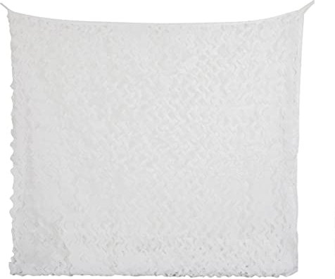 Rinling Filet de Camouflage forêt extérieur Chasse Camouflage forêt Paysage Militaire Filet de Camouflage décoration Protection Solaire(Blanc 3Mx4M)