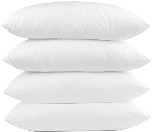Bestlivings Füllkissen 50x70cm 4er-Set – Innenkissen Federfüllung Oeko-TEX | Kissenfüllung mit 650g Entenfedern, Baumwollbezug, formstabil & voluminös, ideal für Sofakissen & Dekokissen, waschbar 40°C