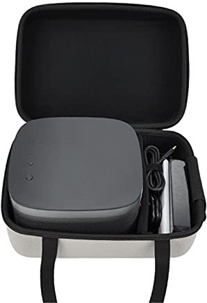 SWNY Portable Projector Bag Shockproof Projector Carrying Case Hard Travel Zippered Case With Accessories Pockets For H3S Projector 12.99x9.06x6.30inch