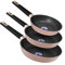 Cecotec Set de Sartenes Polka Experience 20-24-28 Bucket Set Gravity. Diámetro 20-24-28, Aluminio Fundido, Revestimiento Antiadherente, Apta para todo tipo de Cocinas y Lavavajillas, Rosa