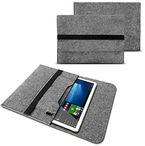 NAUC Sleeve Hülle kompatibel für VALE Tablet V12E LTE-8128 Tablet 12 Zoll Laptop Filz Case Laptoptasche Schutztasche, Farben:Grau
