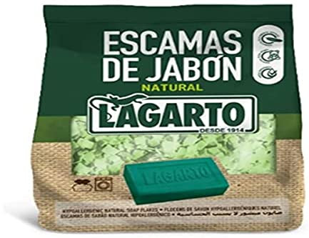 LAGARTO escamas de jabon natural verde. Bolsa de 400gr