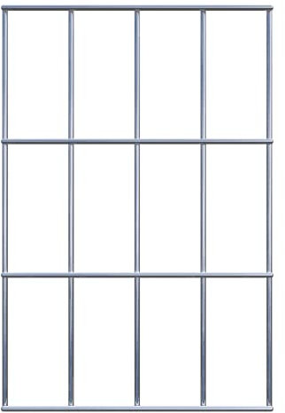 Gabionen Gitter 5 x 10 cm Maschenweite (30 x 20 cm)