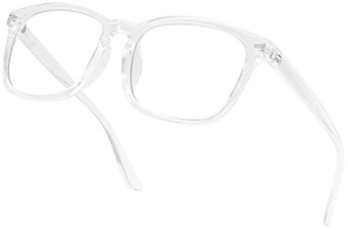 Lanomi Lesebrille Blaulichtfilter Brille für Damen Herren Rechteck Lesehilfe Federscharnier Sehhilfe Anti Blaulicht Brillen 1,0 1,25 1,5 1,75 2,0 2,25 2,5 2,75 3,0 3,5 (Transparent, 1.75)