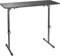 K&M 12160 DJ Tisch Schwarz - Klappbarer Eventtisch - Plattengröße 110 x 45,5 cm - schrittweise höheverstellbares Pult