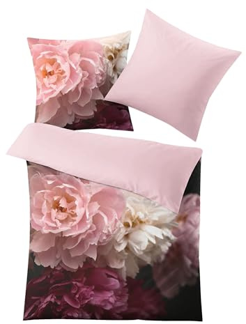 Kleine Wolke Bettwäsche Satin Rosemarie Bordeaux 155 x 220 cm und 80 x 80 cm