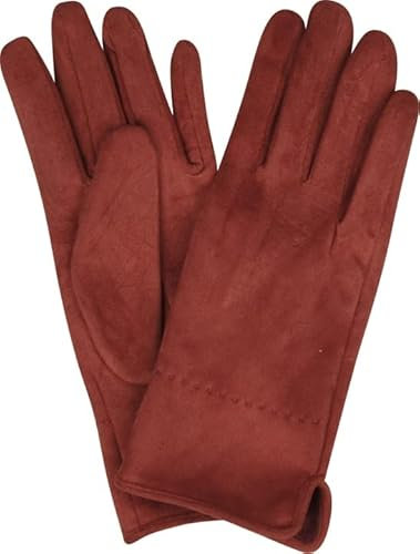 Capelli New York Wildlederoptik Handschuhe Farbe Terra Wildlederlook