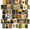 CON*QUEST Conquest Journals Harry Potter Hufflepuff-Wand-Collage-Set, 10,2 x 15,2 cm, offizielle Kunstdrucke aus The Wizarding World