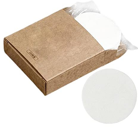 SM SunniMix 100 Stück Filterpapier Kaffee Rund, Rundes Kaffeefilterpapier, Kaffeefilter Papierfilter, Kaffeemaschine Ersatz Filter Papier, Filterpapier Einweg für Kaffeemaschinen Kaffeetasse, 51MM