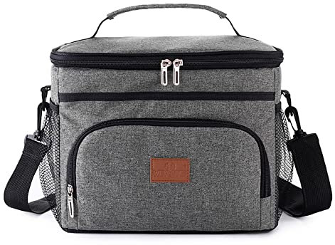 Kühltasche Klein 15L 24 Dosen, Tragbare Kühlbox, Kuhltaschen Faltbar Weiche Tragetasche mit Verstellbarem Schulterriemen, Auslaufsicher, Thermotasche für Picknick/BBQ/Camping/Ausflügen/Einkaufen